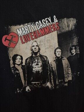 Marty Casey & Lovehammers Black Graphic Band Tee